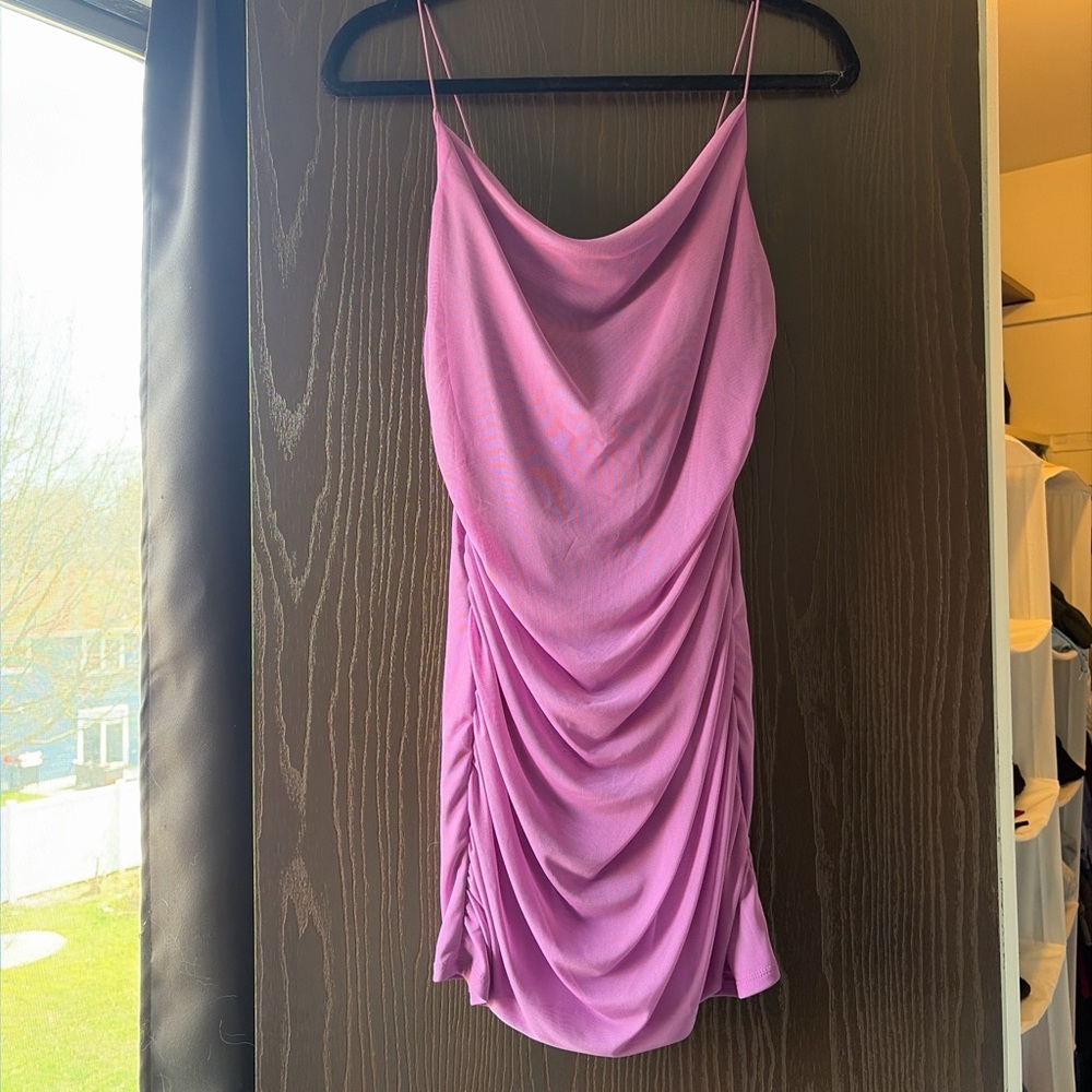 Wild Fable Lavender Draped Mini Dress